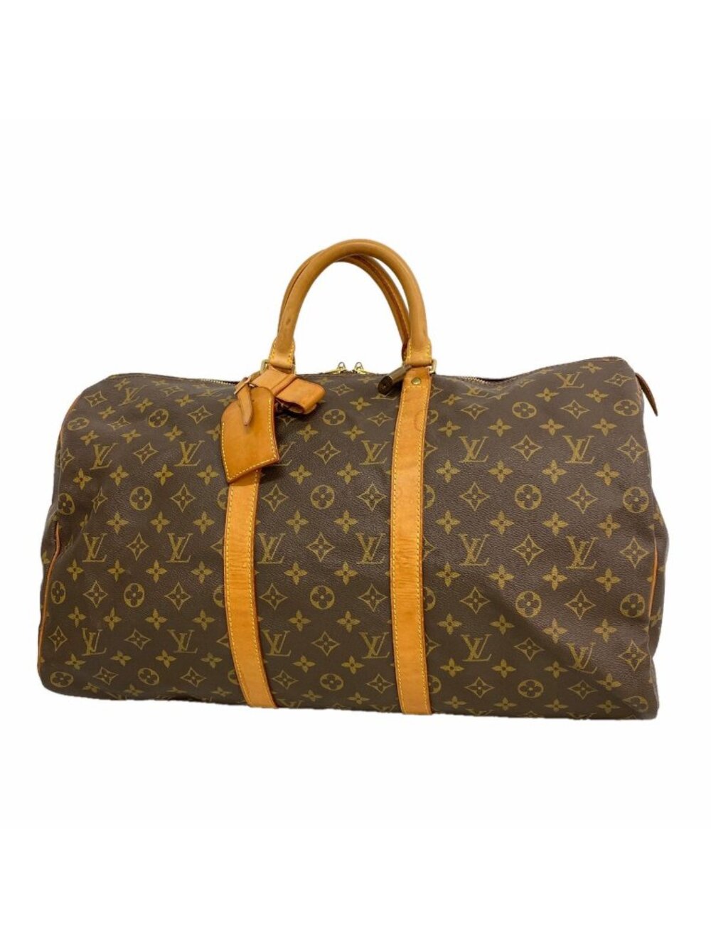 Louis Vuitton Boston Bag Monogram Keepall 50 Brown